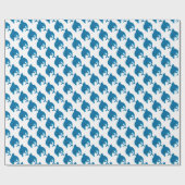 Delphin-Packpapier Geschenkpapier (Flach)