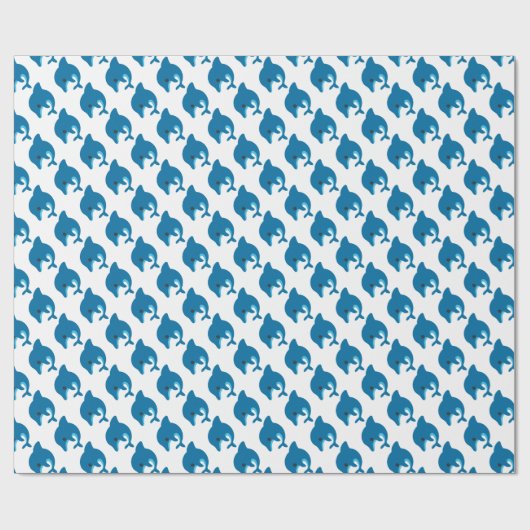 Delphin-Packpapier Geschenkpapier (Flach)