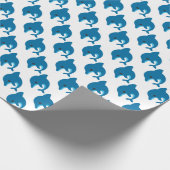 Delphin-Packpapier Geschenkpapier (Ecke)