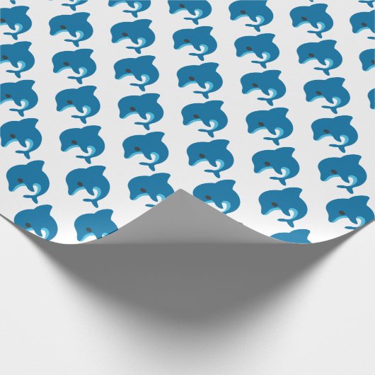 Delphin-Packpapier Geschenkpapier (Ecke)