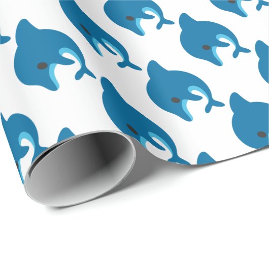 Delphin-Packpapier Geschenkpapier (Rolleneckpunkt)