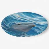 Delphin Pappteller (Schrägansicht)