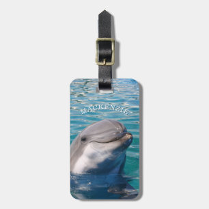 Delphin personalisiert gepäckanhänger
