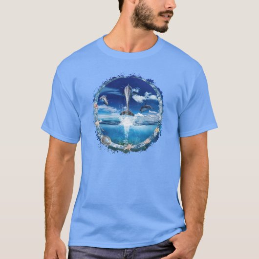 Delphin-Podcast-Party T-Shirt (Vorderseite)