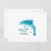 Delphin Postkarte (Vorne/Hinten)