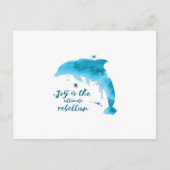 Delphin Postkarte (Vorderseite)