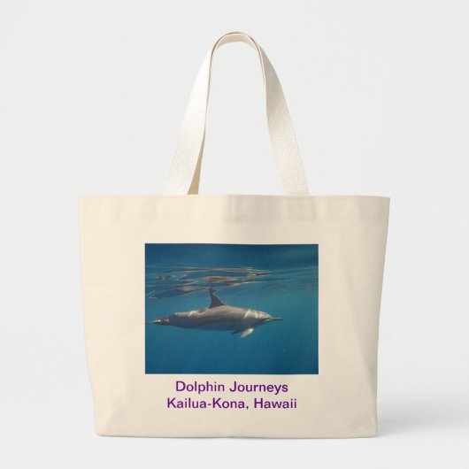 Delphin reist Leinwand-Tasche Jumbo Stoffbeutel (Vorne)