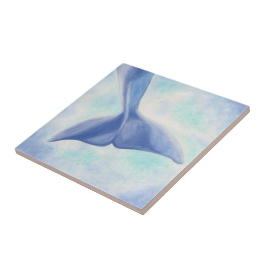 Delphin-Schwanz-Quadrat-Fliese Fliese (Seite)