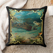 Delphin/Schweinswale, Meeresschildkröte Kissen (Decke)