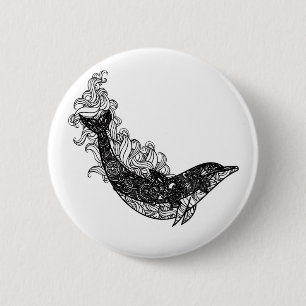 Delphin-Schwimmen Button