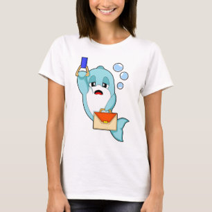 Delphin Sekretär Handtasche Büro T-Shirt
