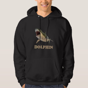 Delphin Shark Confusion Prank Meme Adult Humor Hoodie