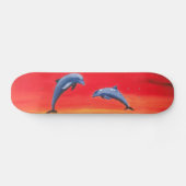 Delphin-Skateboardsonnenuntergang Skateboard (Horizontal)