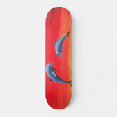 Delphin-Skateboardsonnenuntergang Skateboard (Vorderseite)