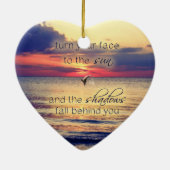 Delphin-Sonnenuntergang Keramikornament (Hinten)