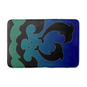 Delphin-Spiel-Bad-Wolldecke Badematte (Vorderseite)