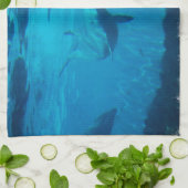 Delphin-Spiel-Geschirrtuch Geschirrtuch (Gefaltet)