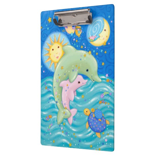 Delphin-Spiel Klemmbrett (Links)