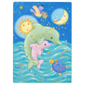 Delphin-Spiel Klemmbrett (Rückseite)