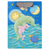 Delphin-Spiel Klemmbrett (Vorderseite)