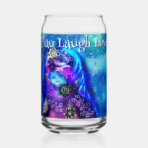 Delphin Spiel Lachen Liebe Whimsical Malerei Kunst Dosenglas