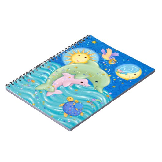 Delphin-Spiel Notizblock (Linke Seite)