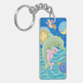 Delphin-Spiel Schlüsselanhänger (Vorderseite links)