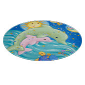 Delphin-Spiel Schneidebrett (Ecke)