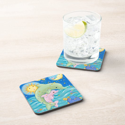 Delphin-Spiel Untersetzer (Rechte Seite)