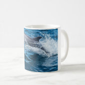 Delphin-Spritzen Kaffeetasse (VorderseiteRechts)
