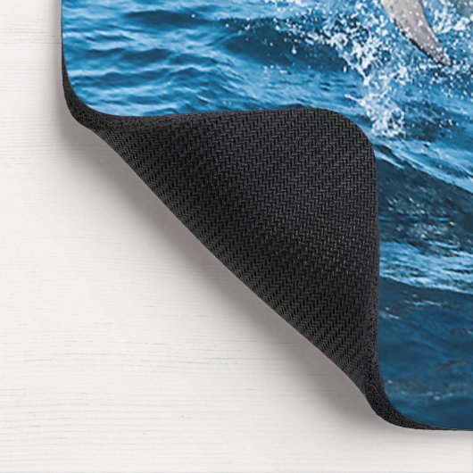 Delphin-Spritzen Mousepad (Ecke)