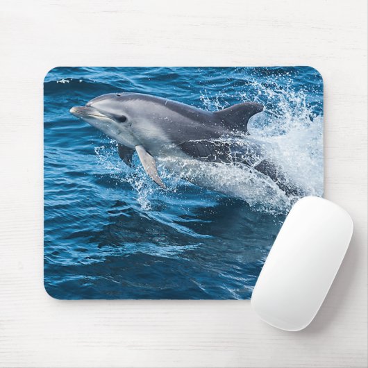 Delphin-Spritzen Mousepad (Mit Mouse)