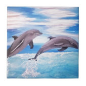 Delphin-Sprung Fliese (Vorderseite)