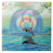 Delphin-Steigen Fliese (Vorderseite)