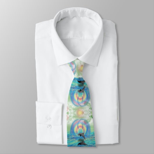 Delphin-Steigen Krawatte (Gebunden)