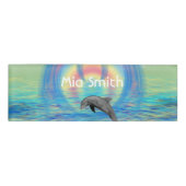 Delphin-Steigen Namenschild (Vorderseite)