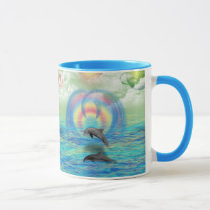 Delphin-Steigen Tasse