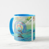 Delphin-Steigen Tasse (Vorderseite Links)