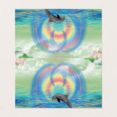 Delphin-Steigen Visitenkarten (Außenseite Aufgefaltet)