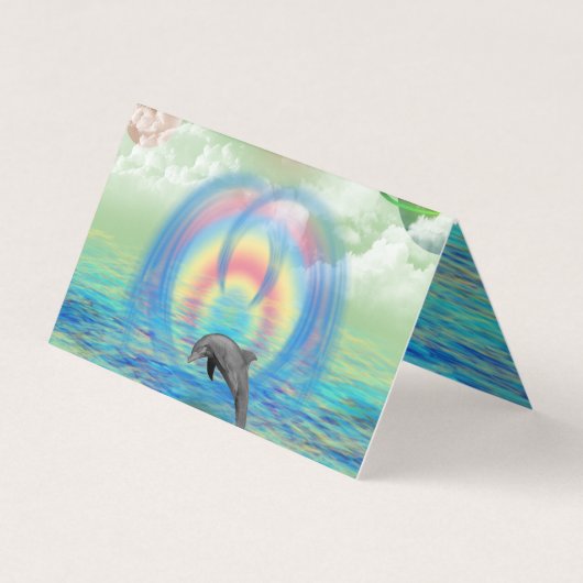 Delphin-Steigen Visitenkarten (Vorderseite)