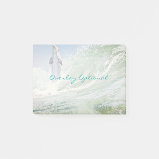 Delphin-Surfer Post-it Klebezettel (Vorderseite)