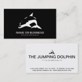 Delphin-Symbol Visitenkarte (Vorne/Hinten)