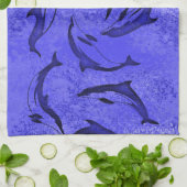DELPHIN-TANZ Geschirrtuch (Gefaltet)