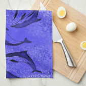 DELPHIN-TANZ Geschirrtuch (Viertel Falte)