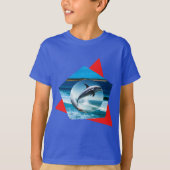 Delphin tanzt auf den Waves, Kids-Hemd T-Shirt (Vorderseite)