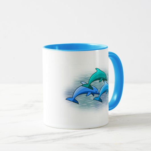Delphin-Tasse Tasse (VorderseiteRechts)