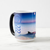 Delphin-Tasse Verwandlungstasse (Vorderseite Links)