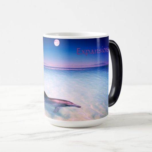 Delphin-Tasse Verwandlungstasse (VorderseiteRechts)