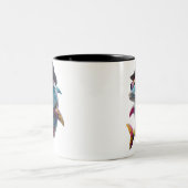 Delphin-Tasse. Zweifarbige Tasse (Mittel)