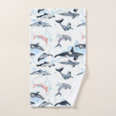 Delphin-Themenabend Kinder Aquarell zeichnend Badhandtuch Set (Handtuch)